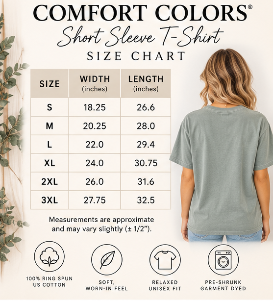 Please Hesitate to Reach Out to Me Embroidered Tee | Bay Comfort Colors