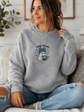 Cozy Season Embroidered Ghost Crewneck Sweatshirt
