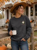 Boo Haw Embroidered Crewneck Sweatshirt
