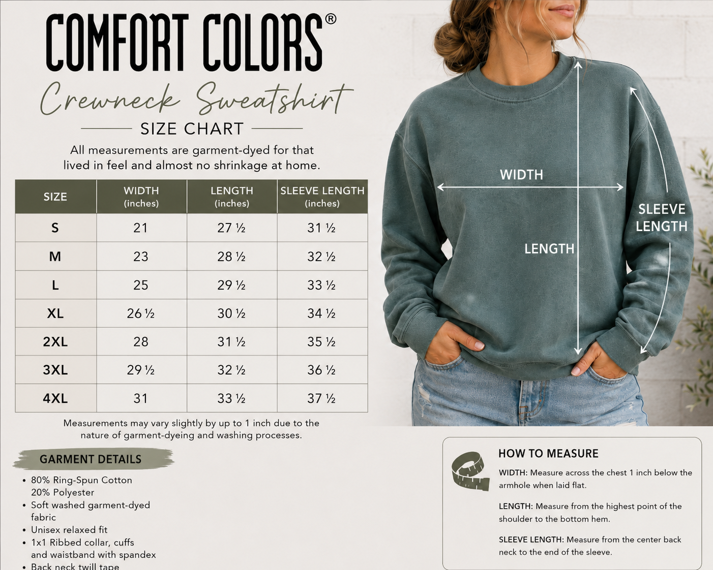 Cute Ghost Embroidered Comfort Colors® Crewneck Sweatshirt | Cozy Fall Sweatshirt | Halloween Pullover | Minimalist Autumn Sweatshirt