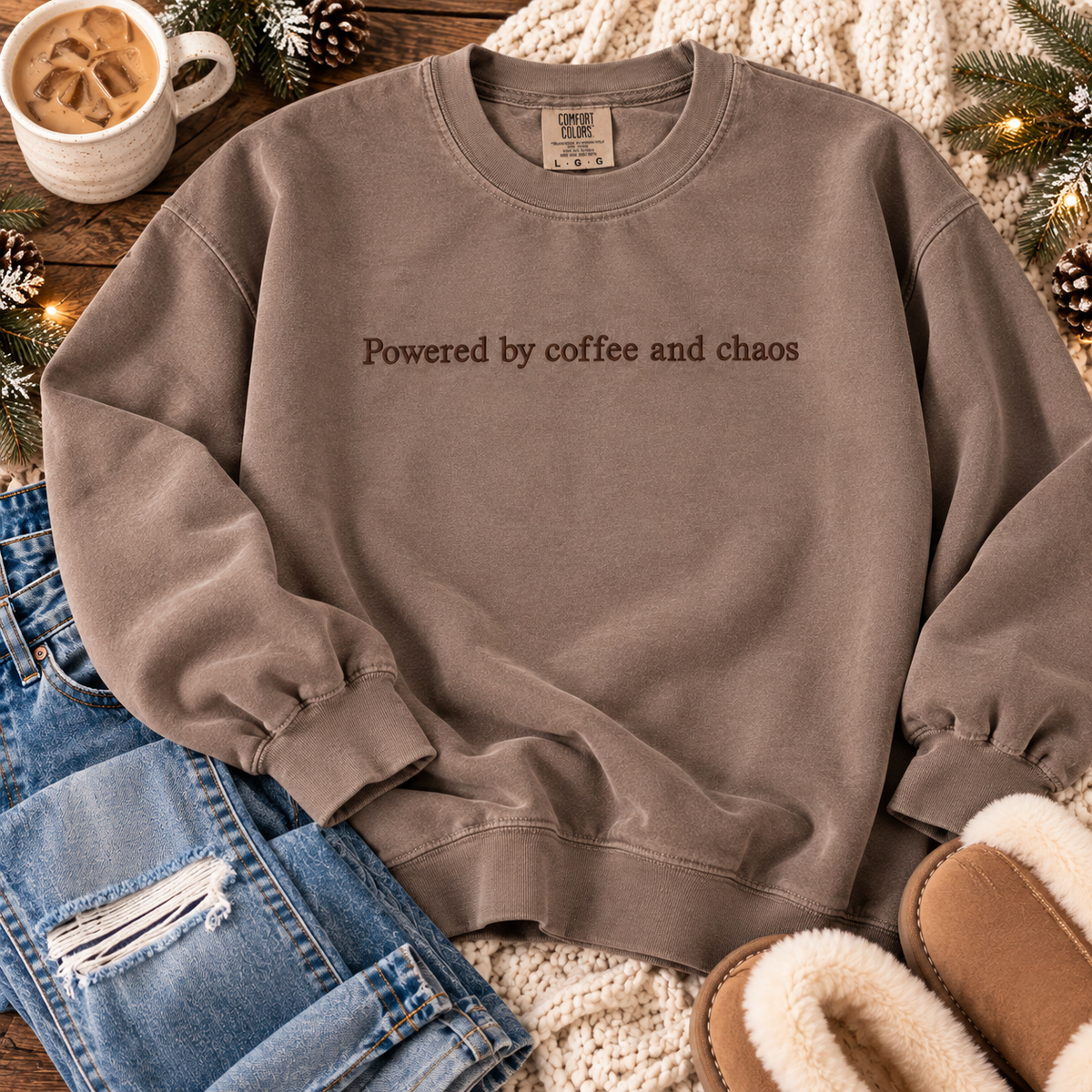 Funny Coffee Lover Embroidered Shirt | Comfort Colors Espresso Tee or Crewneck