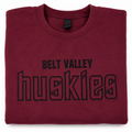 Belt Valley Huskies Crewneck Sweatshirt | Maroon