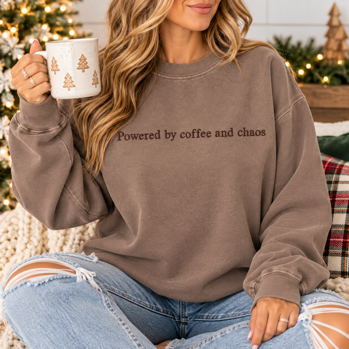 Funny Coffee Lover Embroidered Shirt | Comfort Colors Espresso Tee or Crewneck