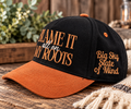 Blame It All on My Roots Embroidered Suede-Brim Hat