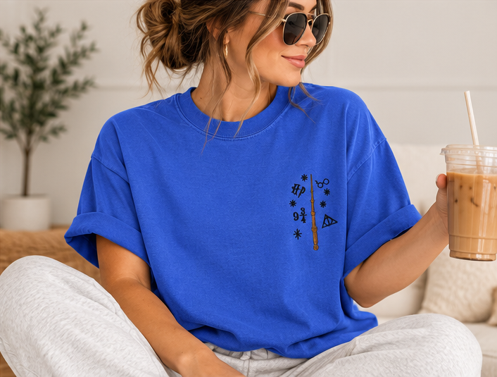 Wizard-Inspired Comfort Colors T-Shirt & Crewneck Sweatshirt