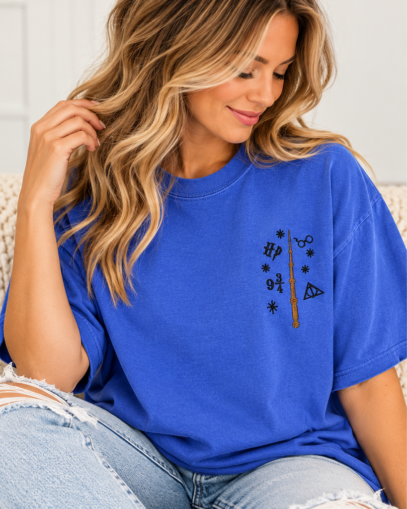 Wizard-Inspired Comfort Colors T-Shirt & Crewneck Sweatshirt