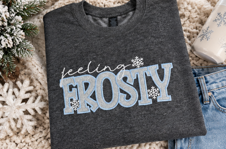 Feeling Frosty Winter Crewneck Sweatshirt